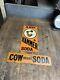 Vintage Old Original Arm & Hammer Soda Cow Brand Soda Metal Tin Tacker Signs Usa