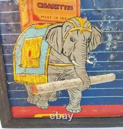 Vintage Old Rare Bear's Honeydew Elephant Cigarette Litho Tin Sign Board