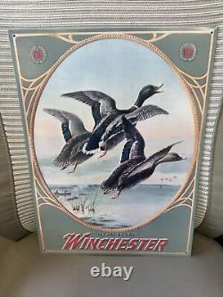 Vintage Olin Corp Winchester & Remington Tin Signs Lot Of 17