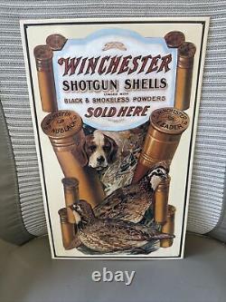 Vintage Olin Corp Winchester & Remington Tin Signs Lot Of 17