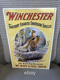 Vintage Olin Corp Winchester & Remington Tin Signs Lot Of 17