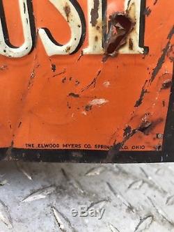 Vintage Orange Crush Soda Pop Bottle Tin Sign Tin Tacker
