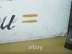 Vintage Orig. Studebaker Dealership Hand Painted Tin Rear Entrance Sign