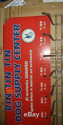 Vintage Original 1956 Rin Tin Tin Authorized Store Display Sign