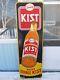 Vintage Original 53 X 17 Tin Sign 1954 Orange Kist Crush Large Embossed Bottle