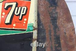 Vintage Original 7 Up Chalk Board Tin Sign Metal Advertising Soda Pop 7up