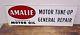 Vintage Original Amalie Motor Oil Tin Advertising Gas Oil Service Station Sign