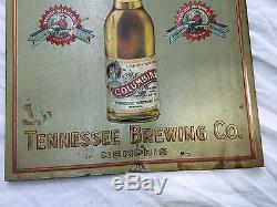 Vintage Original Columbian Extra Pale Ale Bottled Beer Embossed Tin Sign