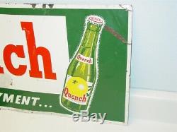 Vintage Original Drink Quench, Soda Pop Advertising Tin Sign