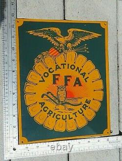 Vintage Original FFA Future Farmers of America Tin Sign 20's-30's Agriculture