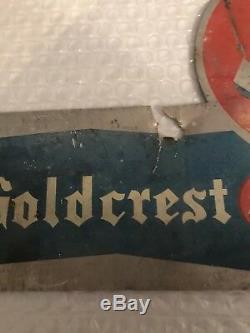 Vintage Original Goldcrest 51 Tin Beer Sign, Memphis, Tennessee- HTF