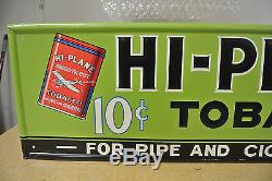 Vintage Original Hi-Plane Tobacco Tin Sign Not Porcelain No Reserve