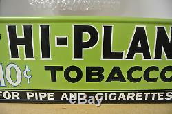Vintage Original Hi-Plane Tobacco Tin Sign Not Porcelain No Reserve