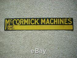 Vintage Original IH Farmall Mccormick Machines Tin Sign