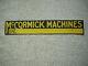 Vintage Original Ih Farmall Mccormick Machines Tin Sign
