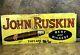 Vintage Original John Ruskin Cigar 1930s Tin Embossed Advertising Tobacco Sign
