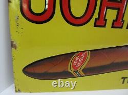 Vintage Original John Ruskin Cigar Advertising Tin Embossed Sign