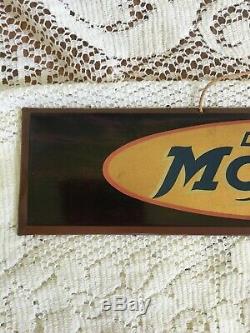 Vintage Original Moxie sign Tin Over Cardboard TOC 1930s Drink Moxie 10 x 2.5