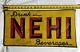 Vintage Original Nehi Soda Pop Tin Tacker Sign Embossed Letters