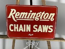 Vintage Original Remington Chain Saws Tin Sign Mall CS458 15x10