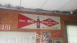 Vintage Original Royal Crown Cola Advertising Tin Sign