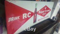 Vintage Original Royal Crown Cola Advertising Tin Sign