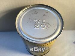 Vintage PENN BEE Oil Quart Can Metal Gas Rare Handy Sign Tin Sunoco Texaco Shell