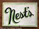 Vintage Painted Tin Sign Nest's