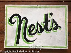 Vintage Painted Tin Sign Nest's