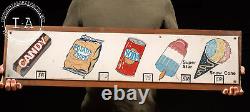 Vintage Painted Tin Snack Bar Sign