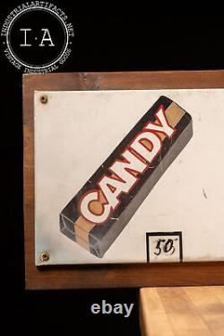 Vintage Painted Tin Snack Bar Sign