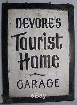 Vintage Painted Tin Tourist Home Sign Bedford PA