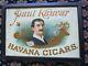 Vintage Paul Kauvar Havana Cigars Tin Advertising Sign Scarce