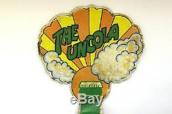Vintage Peter Max Style 7Up The Uncola RARE HUGE Store Tin Bottle Sign Ad
