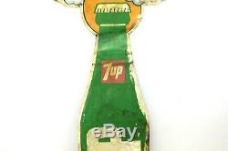 Vintage Peter Max Style 7Up The Uncola RARE HUGE Store Tin Bottle Sign Ad