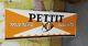 Vintage Pettit Marine Paints Embossed Tin Sign. Great Colors Good Condition