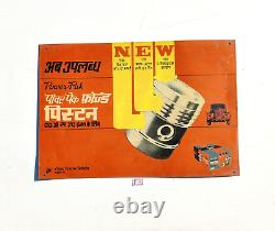 Vintage Power Pak Forgen Pistons Advertising Tin Sign Board Automobile Old TS282