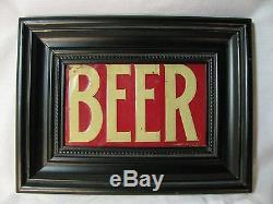 Vintage Pressed Tin Beer Sign Breweriania