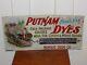 Vintage Putnam Fadeless Dyes Tin Advertising Sign
