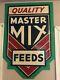 Vintage Quality Master Mix Feeds Feed Tin Farm Sign 40x28