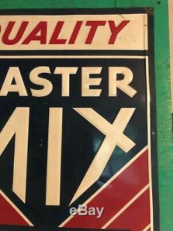 Vintage Quality MASTER MIX FEEDS Feed Tin farm sign 40x28