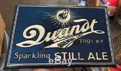 Vintage Quandt Ale Metal Toc Tin Over Cardboard Beer Sign Quandt Brewing Troy Ny