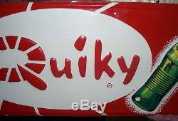 Vintage Quiky Tart N Tangy Soda Pop Advertising Tin Sign Stout Sign Co St. Louis
