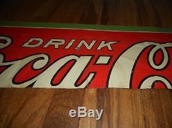 Vintage RARE MISPRINT ERROR UPSIDE DOWN Coke Coca Cola Tin Advertising SIGN OLD
