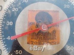 Vintage RARE N-Hair Tobacco Advertising Thermometer Sign Black Americana