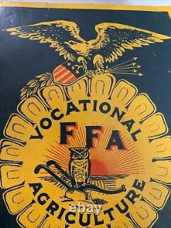 Vintage RARE Original 1920s/30s RARE Future Farmers of America Graphic Tin Sign