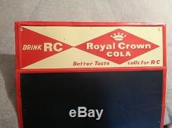 Vintage RC Royal Crown Cola Menu Board metal tin sign diamond