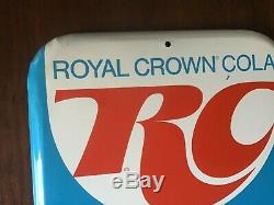 Vintage RC Royal Crown Cola Tin Advertising Sign Thermometer 26This