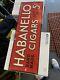 Vintage Rare Habanello 5 Cent Cigar Sign Embossed Tin Tobacco Advertising