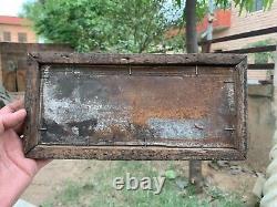 Vintage Rare Hand Crafted Passing Show Cigarettes Tin Sign Board Carving Framed
